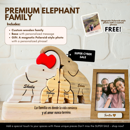 🏷️PREMIUM Elephant Family