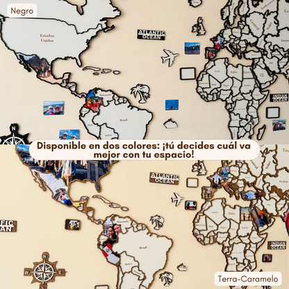 World Map Traveler Puzzle