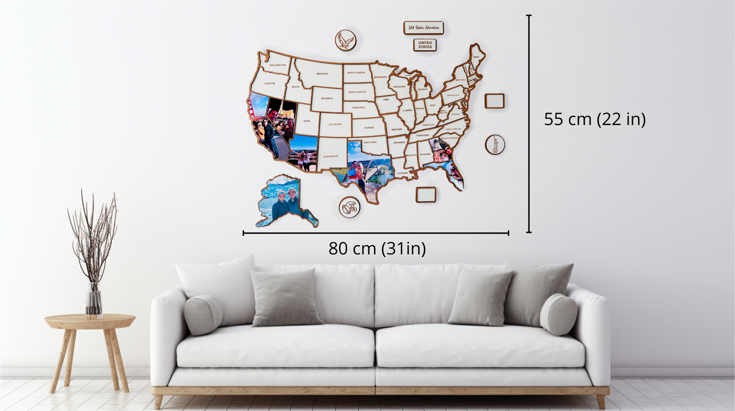 Mapa Viajero de Estados Unidos