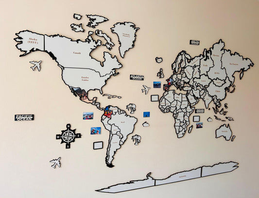 World Map Traveler Puzzle